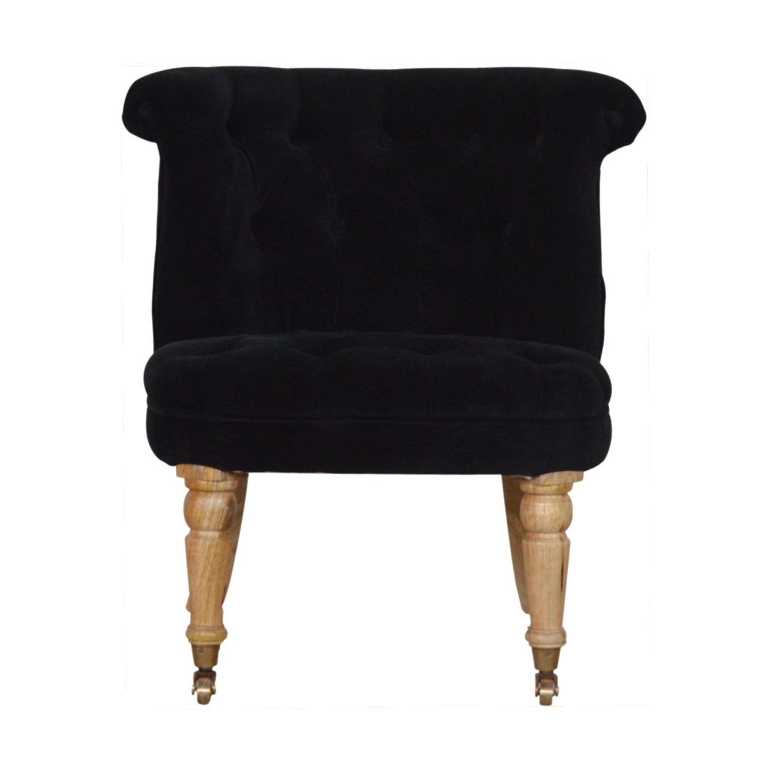 Black Velvet occasional chair luxurious velvet chair Etsy