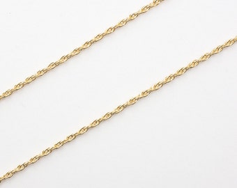 14k Gold Filled 1.8mm Rope Chain, Made in America