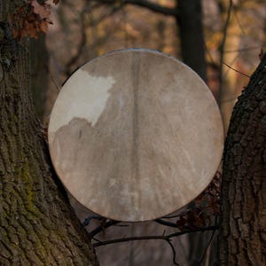 17" Handmade Ocean Drum - Goat Hide  - Meditation Drum