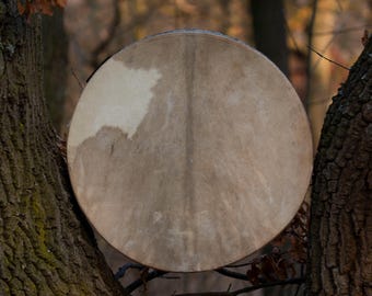 17" handgemaakte oceaandrum - geitenhuid - sjamaantrommel - inheemse percussie-instrument
