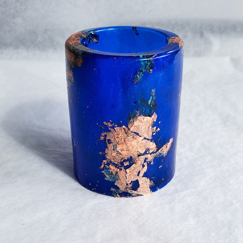 Blue Copper Flake Shot Glass Shot Glasses Set Bridesmaid Etsy