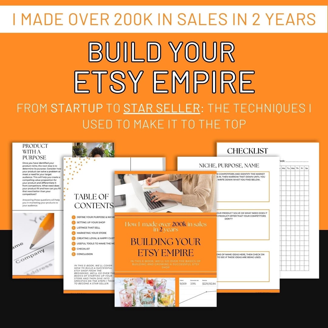 Libro Electrónico De La Guía De Ventas Exitosas De Etsy Ayuda Para