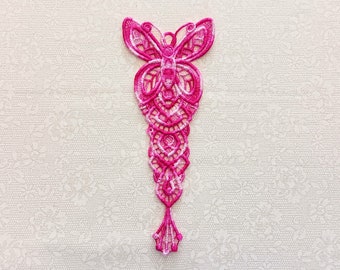 Butterfly Bookmark - Embroidered Lace - Book Lover's Gift