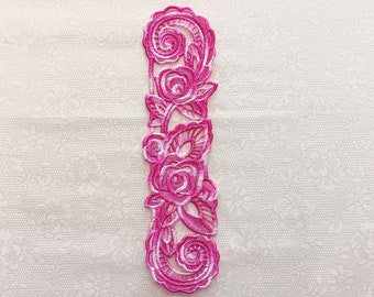 Roses Bookmark - Embroidered Lace - Book Lover's Gift
