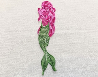 Mermaid Bookmark Embroidered Free Standing Lace Book Lover's Gift