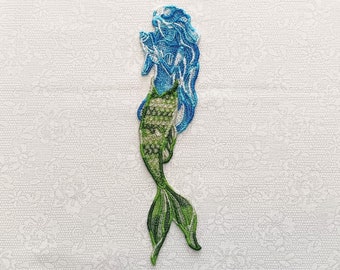 Mermaid Bookmark Embroidered Free Standing Lace Book Lover's Gift