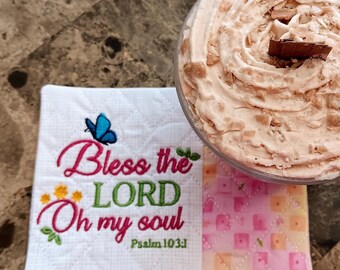 Christian Mug Rug - Ideal Gift for Coffee and Tea Lovers - Fabric Rectangle Coaster