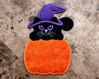 Halloween Mug Rug - Ideal Gift for Coffee and Tea Lovers - Fabric Coaster