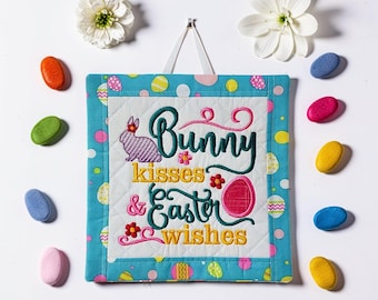 Easter Wall Hanging - Bunny Kisses Easter Wishes