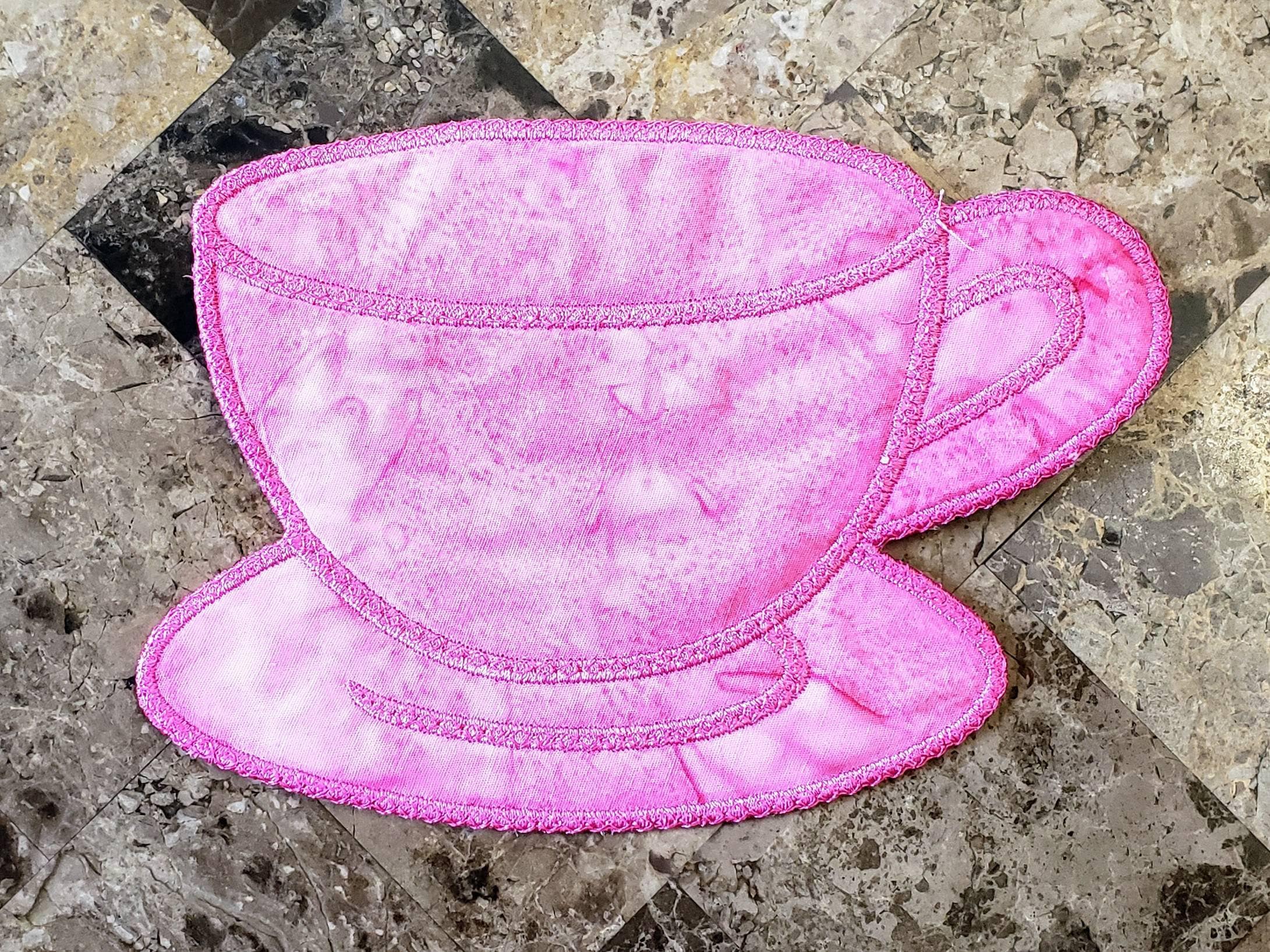 Coffee Cup Mug Rug Tea Cup Mug Rug Embroidered Quilted Etsy