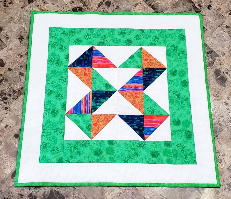 Quilted Table Topper Runner Hanging Quilt Ready to SHIP!