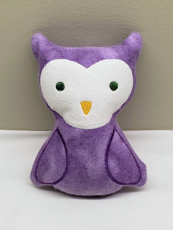 purple owl stuffed animal