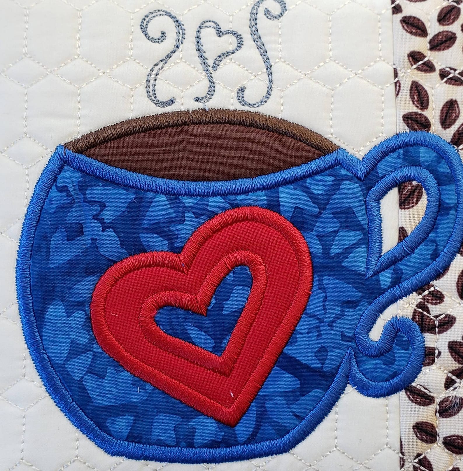 Embroidered Coffee Mug Rug Made From Kimberbell Holiday & Etsy