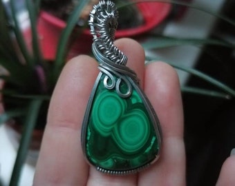 Malachite Cabochon Smooth Quality Stone Wire Wrapping Pendant Making Jewelry Stone 31X21X05 MM Natural Malachite Gemstone AK-1140
