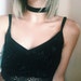 Black choker, Black velvet choker, Choker necklace, Thick velvet choker 