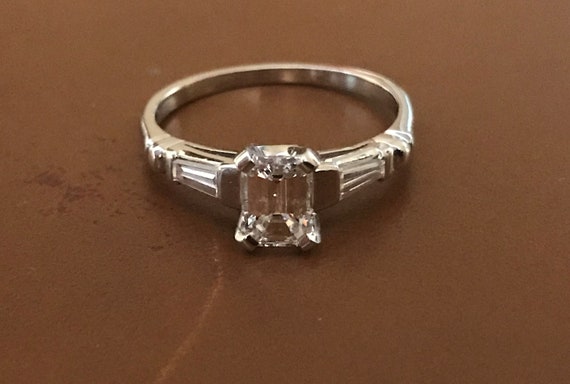 Platinum Diamond Engagement Ring - image 2