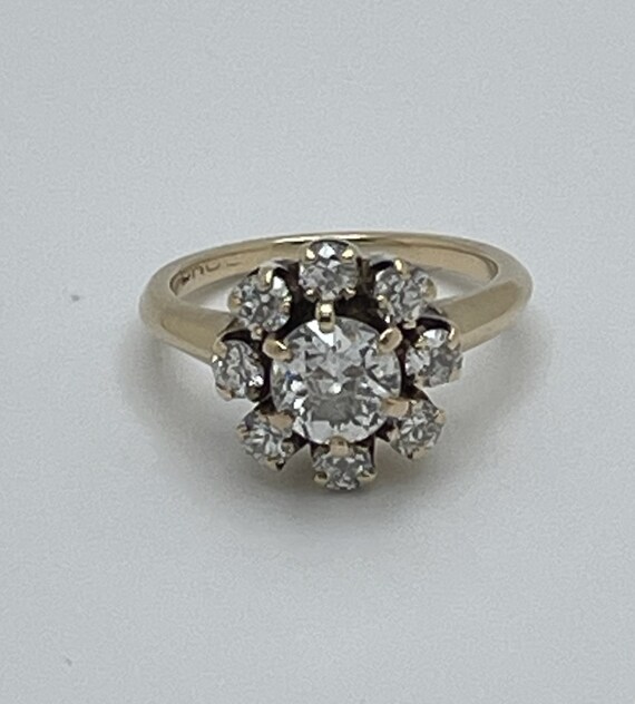 Antique Diamond Engagement Ring - image 1