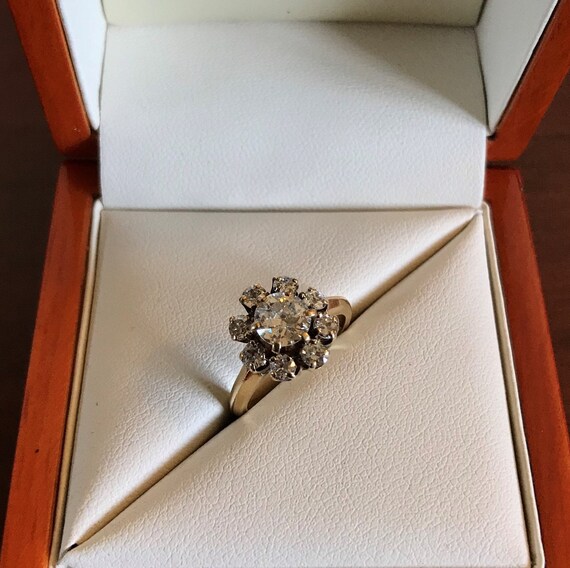Antique Diamond Engagement Ring - image 4