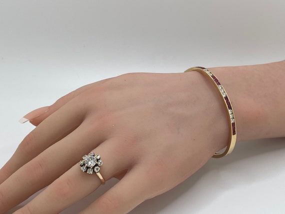 Antique Diamond Engagement Ring - image 5