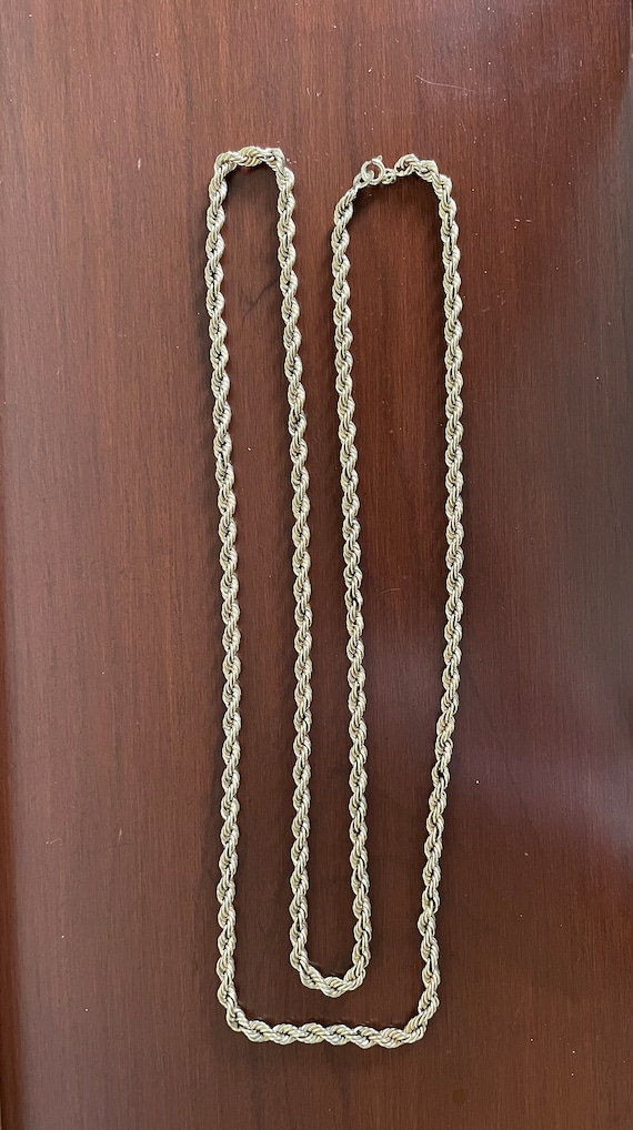Solid Gold Rope Chain 14K Yellow - image 1