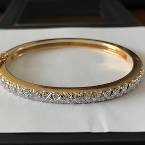 Bangle Bracelet with Diamonds