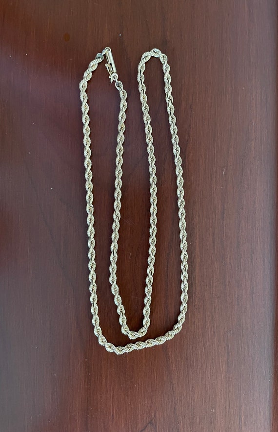 Solid Gold Rope Chain 14K Yellow