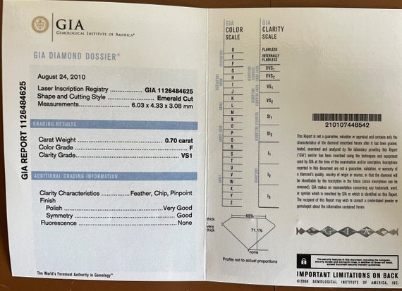 Platinum Diamond Engagement Ring - image 3