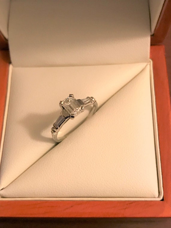 Platinum Diamond Engagement Ring - image 1