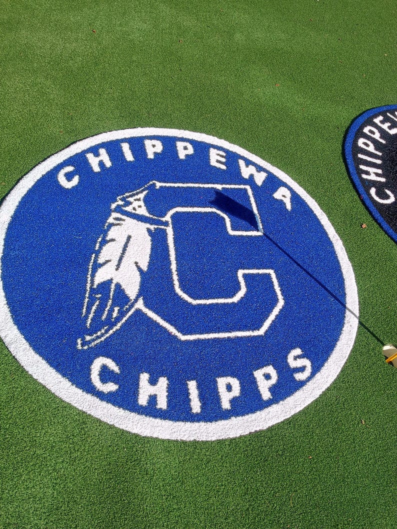 Portable Customized Turf on Deck Batting Circles 48