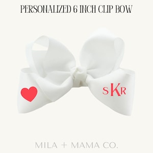 Personalized Bow for Girls – Custom Name Hair Bow, Toddler Hair Accessory, Baby Girl Gift, Monogram Bow, Birthday Outfit Accessory