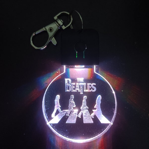 Beatles LED-lichtsleutelhanger, Abbey Road, cadeau-idee