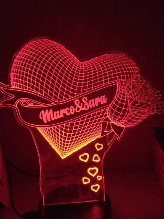 Lampada Lunare Con Foto, Regalo Per La Festa Della Mamma, Lampada