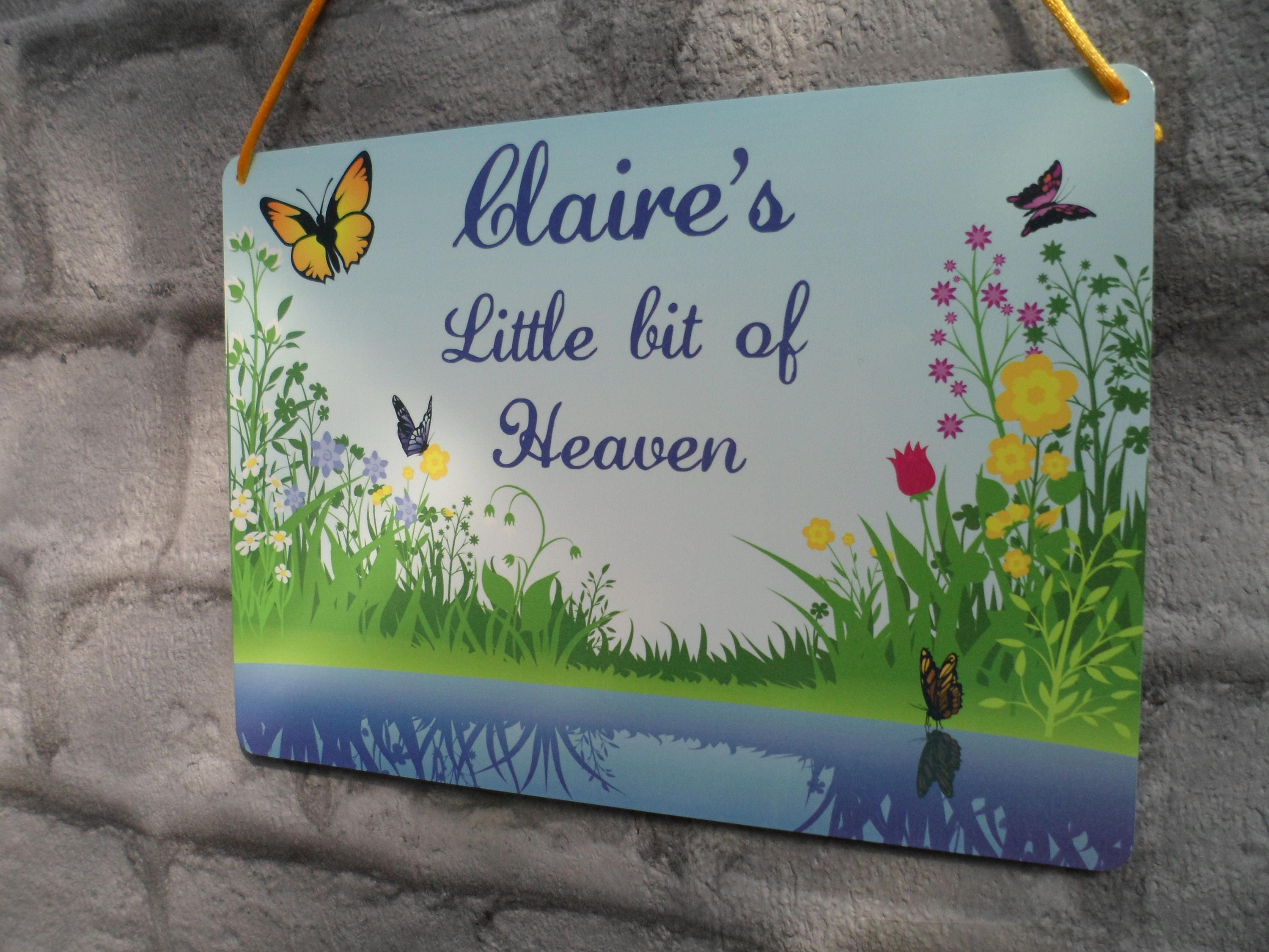 Personalised Garden Plaque. Metal Sign With Name and Any Etsy UK