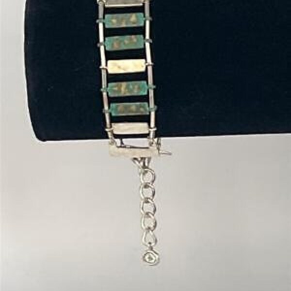Sterling 925 and Brass Patina Articulated Bracelet Silpada
