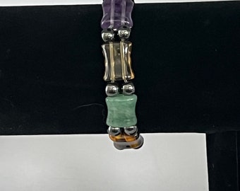 Pulsera de equilibrio de múltiples piedras terrestres - En expansión