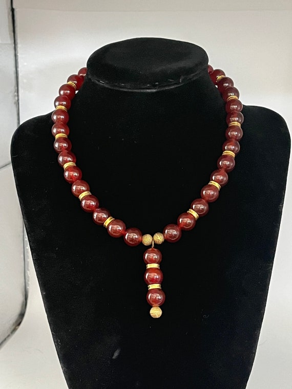 Red Garnet Choker Necklace