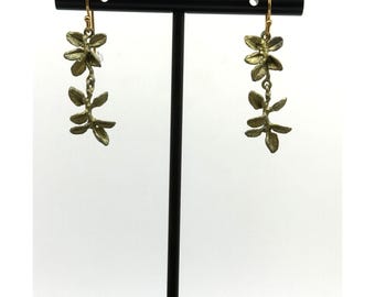 マイケル・ミショー リーフ＆バッド ロングパールドロップワイヤー