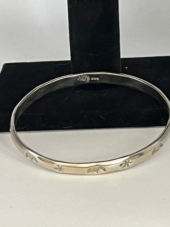 925 Sterling Mexico Silver Bangle Bracelet