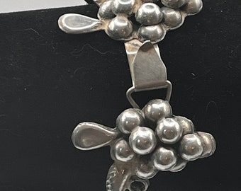 Vintage 925 Sterling Silber Trauben Armband