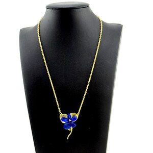 Michael Michaud Wild Violet Single Flower Pendant Necklace