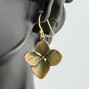 Michael Michaud Special Edition Hydrangea Petal Wire Drop Earrings