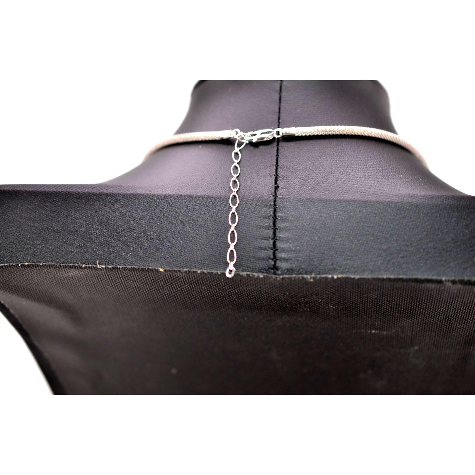 Collana girocollo con ciondolo in lega Hip Hop e strass con ciondolo in argento