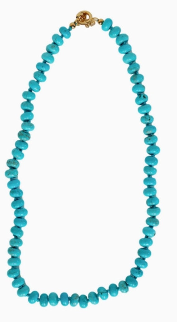 Genuine Turquoise 18 inch Beaded Necklace
