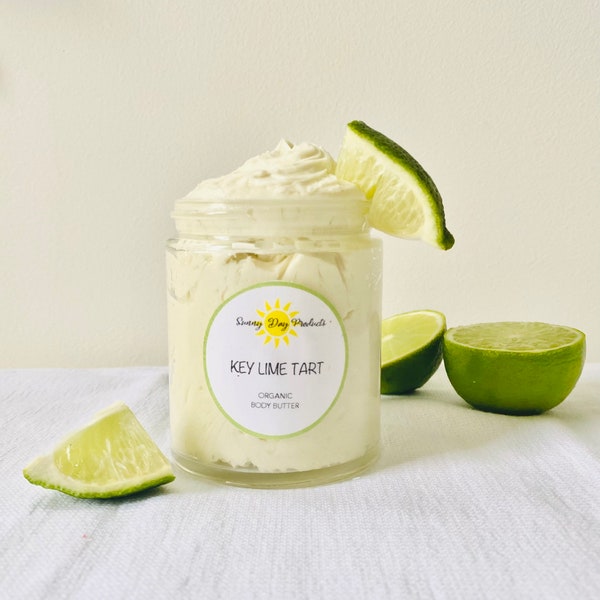 Key Lime Body Butter | Key Lime Body Lotion | Whipped Lotion | Organic | Vegan Body Butter | Vegan Option | Magnesium Body Butter