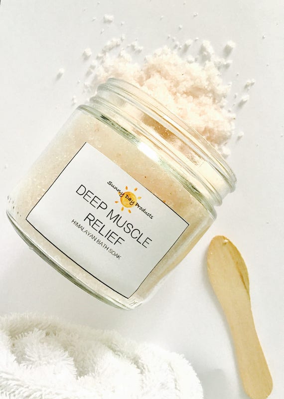 Bath Salt Deep Muscle Relaxation Bath Salts Epsom Salt Etsy
