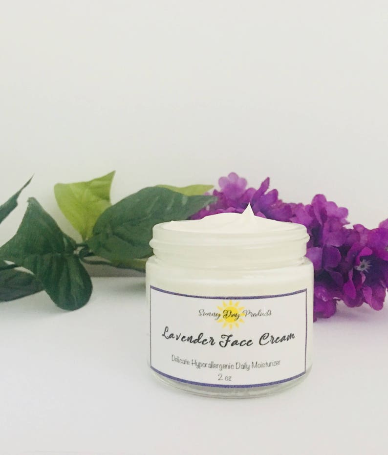 Lavender Face Cream Lavender Moisturizer Calming Skin Etsy