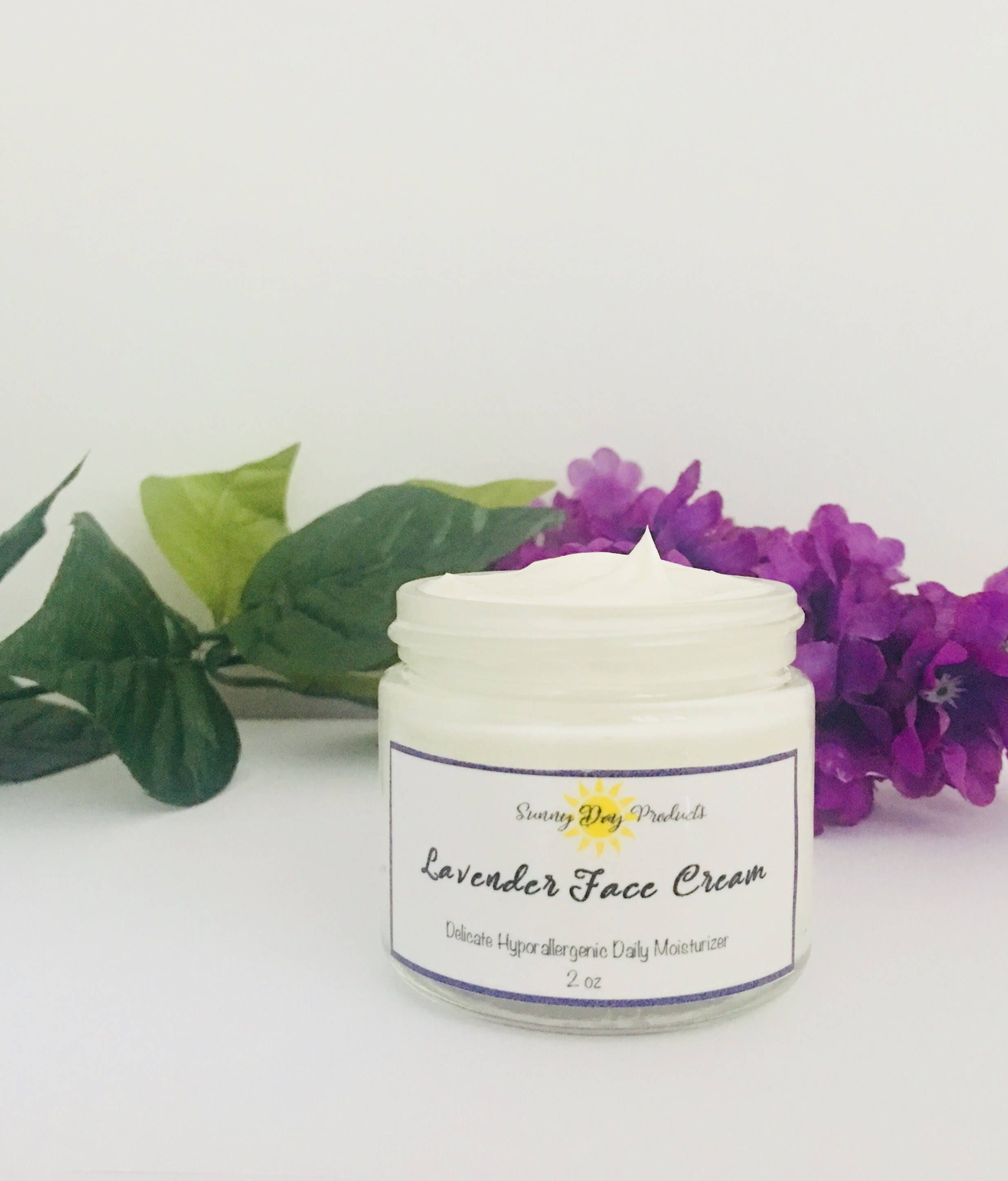 Lavender Face Cream Lavender Moisturizer Calming Skin Etsy