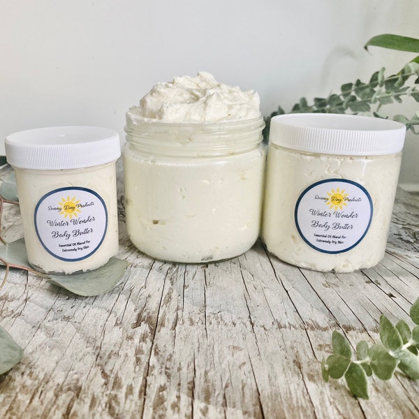 Winter Skin Soothing Body Butter | Itchy Dry Skin Remedy | Vegan Lotion | No Preservatives | Tight Dry Skin Relief | No Fillers