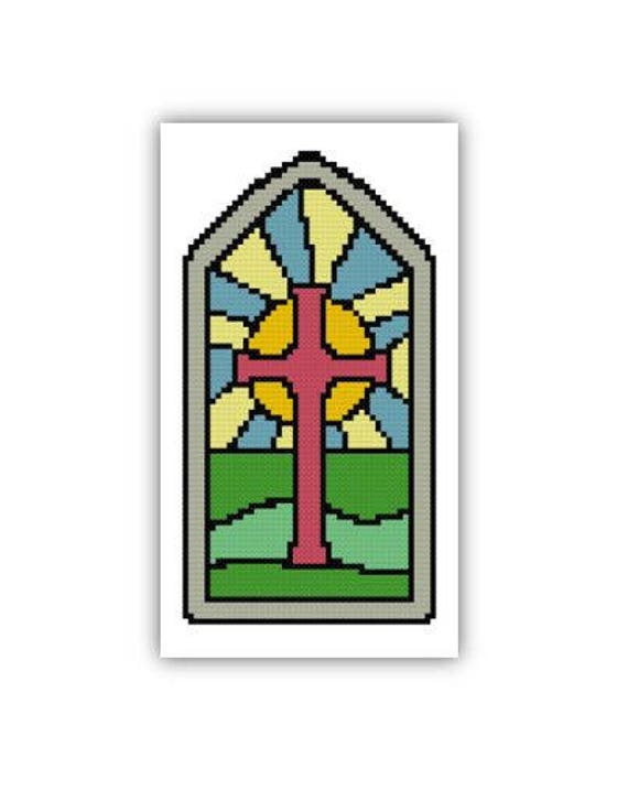 Easy Stained Glass Cross Patterns