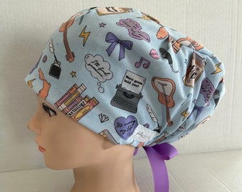 Women's Surgical Scrub Hat~Euro Style~TTPD~Taylor~Swift~Poetry~Eras~~Swifty